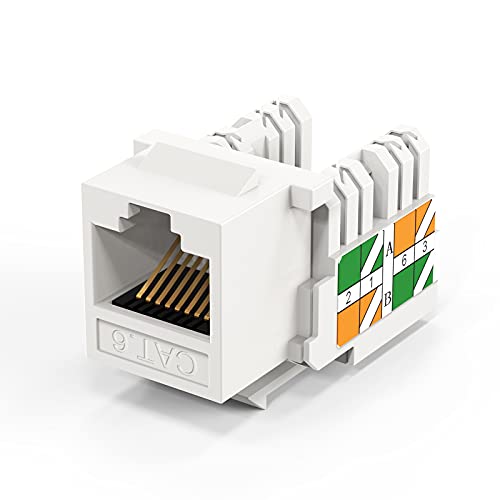 CableCreation Cat6 Keystone Jacks 10-Pack RJ45 Female miniatura 4