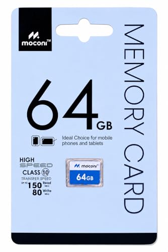 Image of Memory Card with SD Adapter, Grade U-3 /A1 /V30 Class 10, Up to 70 Mbps Reading & 150 Mbps Writing Speed with High Performance of Data Transfer (64, GB) (64, GB)