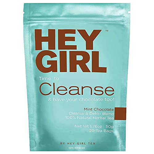 Hey Girl Detox Tea for an Effective Body Cleanse | Colon Cleansing Herbal Laxative to Debloat - with Senna Leaf and Peppermint Tea