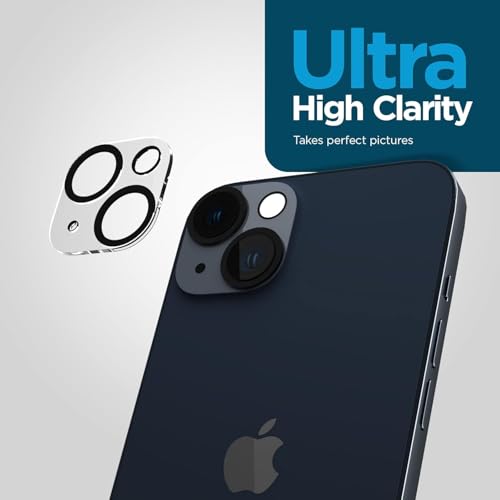 Image of Xmon Back Camera Lens Protector for iPhone 14 (1 Pack) Premium Camera Glass Protector Guard, Anti-Scratch, Ultra-Clear, Easy Installation