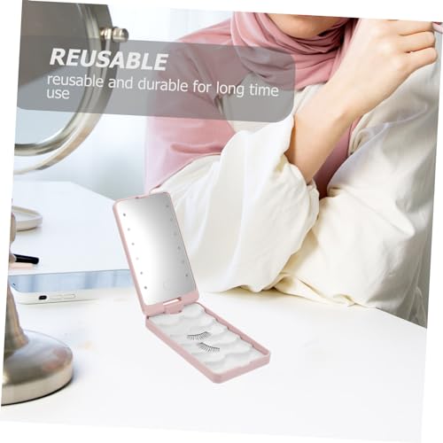 Boîte à cils compacte à LED pour réussir la pose de vos faux cils sans rater