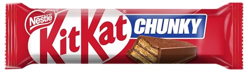 Image of Nestle KitKat Chunky Milk Chocolate Wafer Bar Multipack (12 x 38g, Total 456g) By COUGAR | Crispy Wafer Finger Coated in Smooth Milk Chocolate | Individually Wrapped Chocolate Snack Bars for Sharing - (Imported-UK)