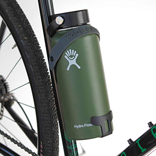 Nopal Wide Cage - Bike Water Bottle Cage For Big Bottle, Large Bottle Holder - Black Aluminum #TOP3