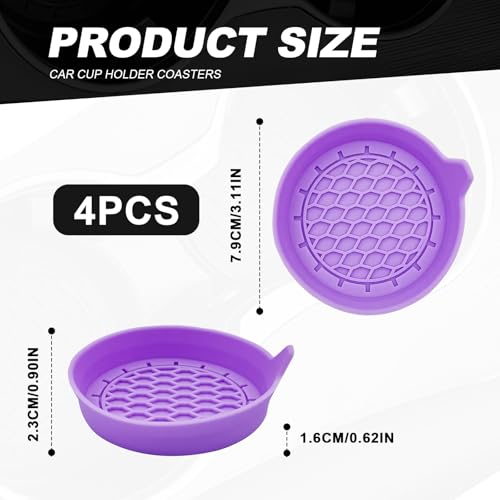 4 piezas insertos universales para portavasos de auto miniatura 2