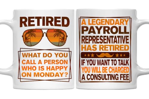 Retired Payroll Representative Mug, Legendary Payroll Representative Gift