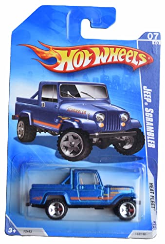 Hot Wheels Jeeps Scrambler, Heat Fleet '09 7/10, Blue