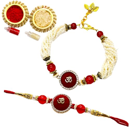 NiLy Handmade Couple Rakhi Gift Set