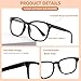 Caeyer 3 Pack Bifocal Reading Glasses For Women Men PC Rectangle Frame Anti Blue-ray Multifocal Readers with Spring Hinge(1.5x)