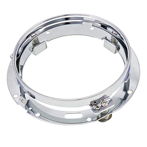 Anneau de montage phare 7 pouces antibrouillard avec support stable de fixation pour moto bleu