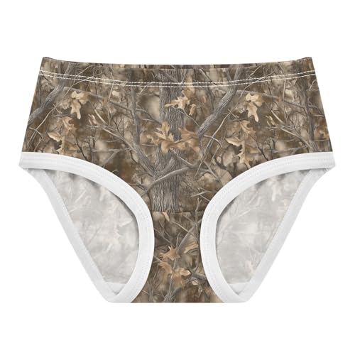 Girls Underwear Soft Cotton Camouflag Kids Panties in Sizes 2/3t, 4t, 5t, 6 and 8