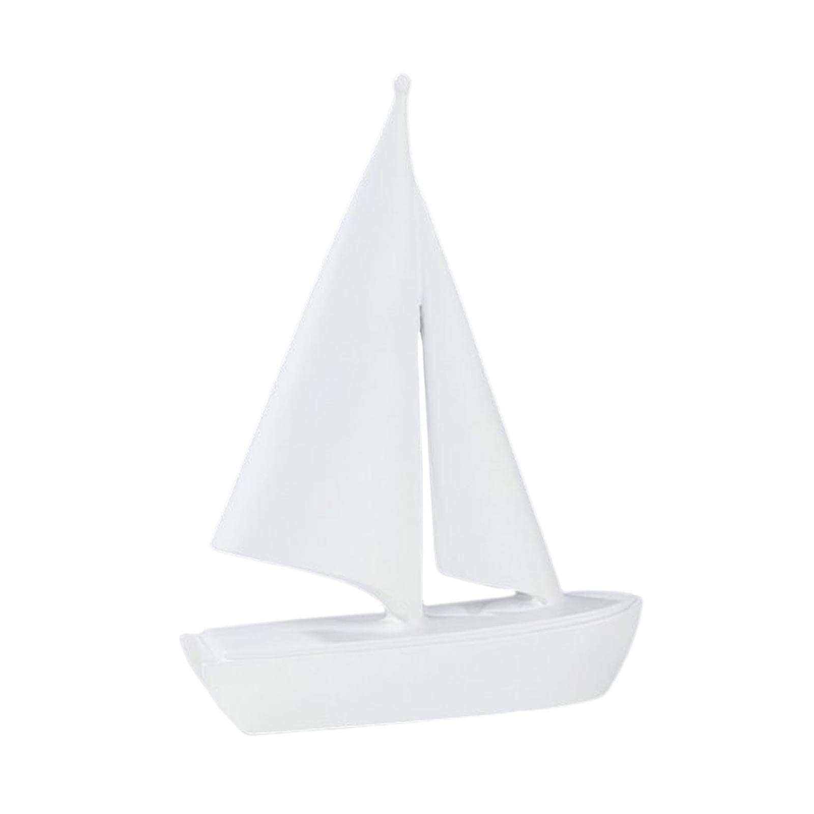 Figurine voilier en résine blanche pour embellir un bureau vide et personnaliser votre espace