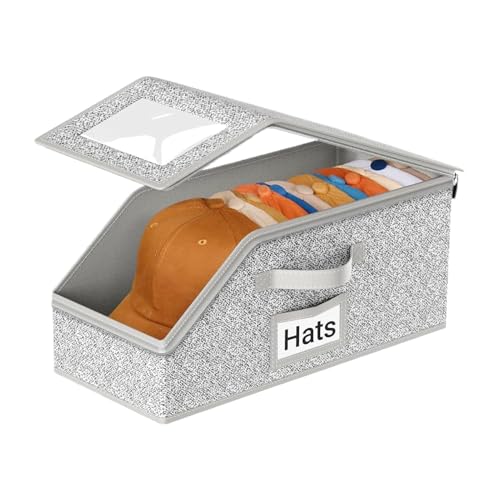 Rangement chapeau empilable grande capacité 24 casquettes baseball - 2