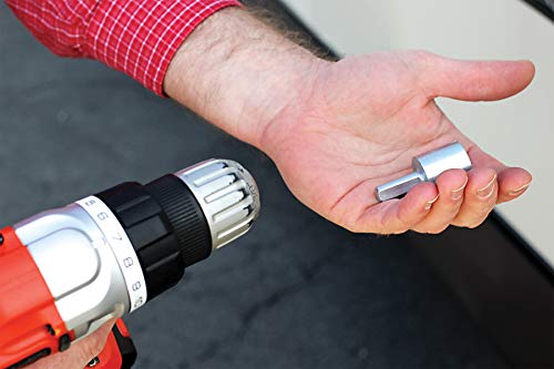 Camco Rv Leveling Scissor Jack Socket Drill Adapter, Fits 3/8" And 1/2" Power Drills, Works With All 3/4" Hex Drive Jacks (57363), Silver #TOP2