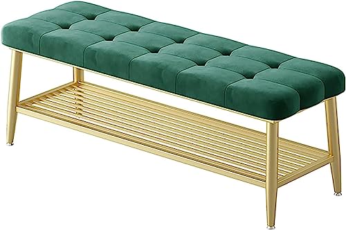 Banc à chaussures d'entrée industriel avec repose-pieds réglables et banquette