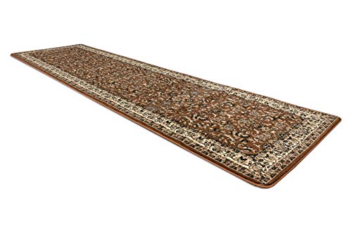 Alfombra tradicional Royal ADR 60x200 cm con diseño clásico marrón premium 5