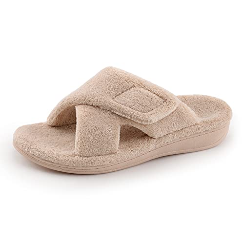 Image of BCSTUDIO Women's Orthopedic House Fuzzy Slippers with Arch Support