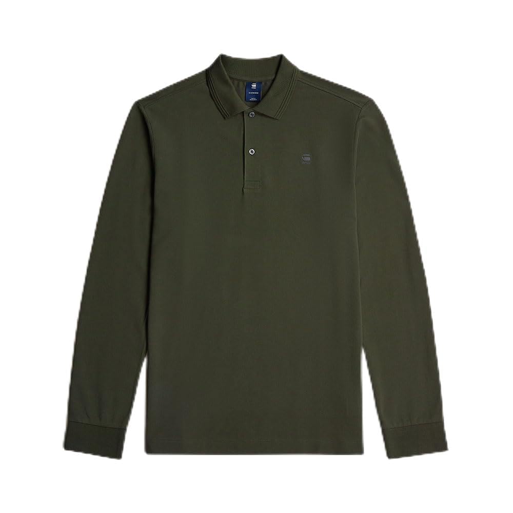 G-STAR 8719965012981 Dunda Slim Polo LS, Grey (Asfalt D27683-5864-995), L