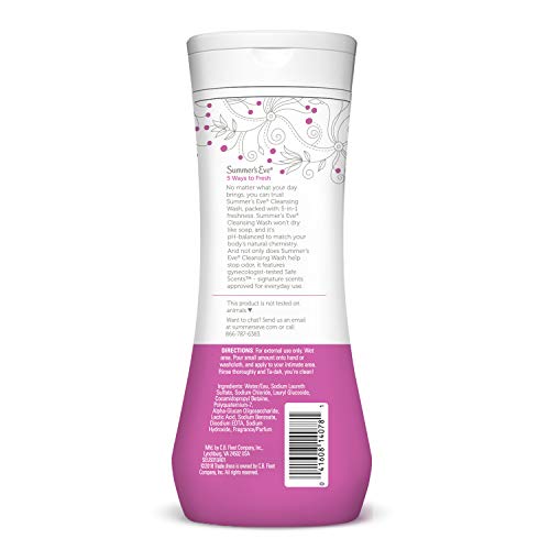 Summer's Eve Simply Sensitive Daily Gentle All Over Feminine Body Wash, Removes Odor, Feminine Wash pH Balanced, 15 fl oz, 3 Pack - Image 7