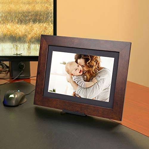 image for Brookstone PhotoShare Friends and Family Smart Frame, Digital Picture,