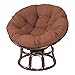 Coussins Chaise Ronds Papasan, Coussin de Chaise D'Oeuf ExtéRieur, Coussin de Chaise Papasan éPais, pour Jardin ExtéRieur, Balcon Et Salon, 100cm(39inch), Brown