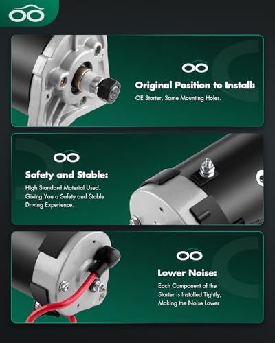 Image of SCITOO Starters New Fit for Yamaha for Golf Carts G11AJ G5AJ G8AJ G9AJ 1993 G11AK G5AK G8AK G9AK 1994 G14AM G5AM G9AM 1995 G14AP 1996 G2AB 1987 15425 GHI0005