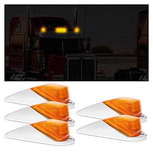 Pro Led 135Y LED Cab Marker Light for Ford, Peterbilt, and Kenworth Trucks (5 Pack)