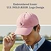 U.S. Polo Assn. Men's U.s Polo Assn. Cotton Adjustable Curved Brim With Embroidered Small Pony Logo Baseball Cap, Pink, One Size UK #2