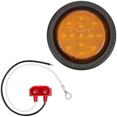 Maxxima M11300Y-KIT 2.5" Round P2/P3 Clearance Marker Amber Kit with Grommet & Pigtail Plug image 5