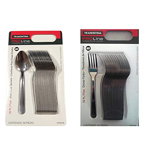 Pro Line Commercial Grade Stainless Steel, 36 Dinner Forks Commercial Grade Stainless Steel