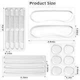 TAHULIK 34 Pcs Silicone High Heel Cushion Inserts Pad, Anti Slip Shoe Strap Grip, Sling Backs Foot Support Sticker, Gel Protector Strips for Women Men Sandals Sports Sneakers