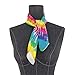 MUCEXQ Tie Dye Women's Fashion Silk Scarf,Square Satin Headscarf Novelty Neck Scarf Hair Wraps
