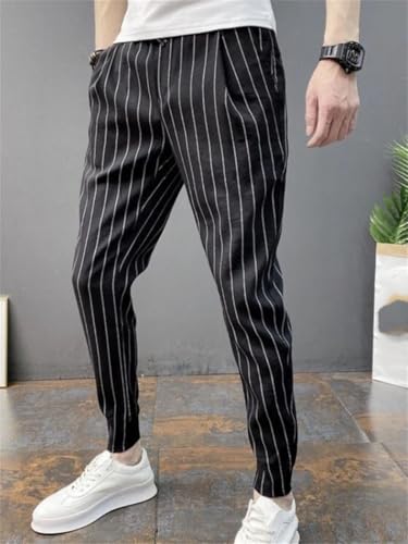 Men's Trousers Pocket Streetwear Big Size Vintage Cotton Slacks Spandex Casual Pants3