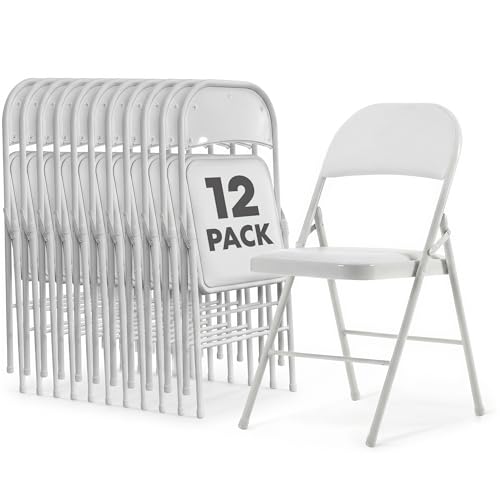 SIMPLI-Magic White Foldable Chairs with Cushion