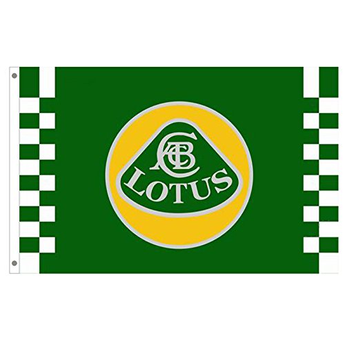 Lotus Cars Racing Flags Banner 3X5FT 100% Polyester,Canvas Head with Metal Grommet