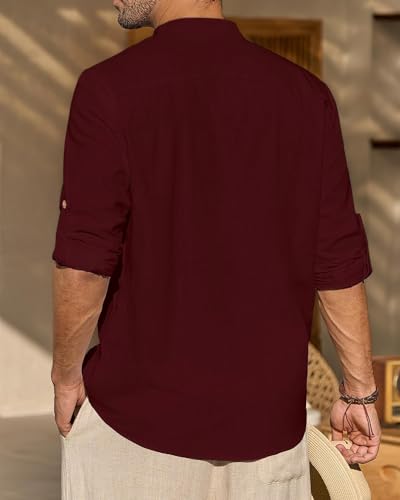 Image of Univibe Men Solid Cotton Blend Straight Kurta Shirt