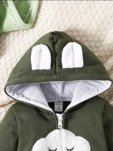 Image of First Kick Baby and Kids cotton fleece romper jumpsuit onesie sleepsuit clouds embroided