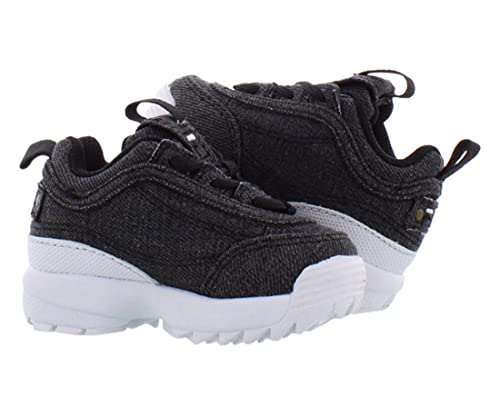 Fila Disruptor Ii Denim Baby Boys Shoes Size 5, Color: Charcoal3
