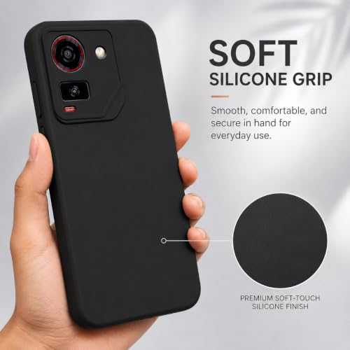 Image of FIRST MART Matte Silicone Back Cover for AI+Pluse - Black
