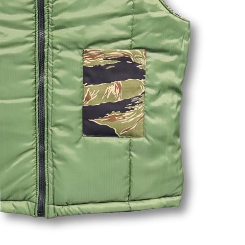 John Ownbey Tiger Stripe Cotton Ripstop Vest W/Quilted Lining - Made in the US4