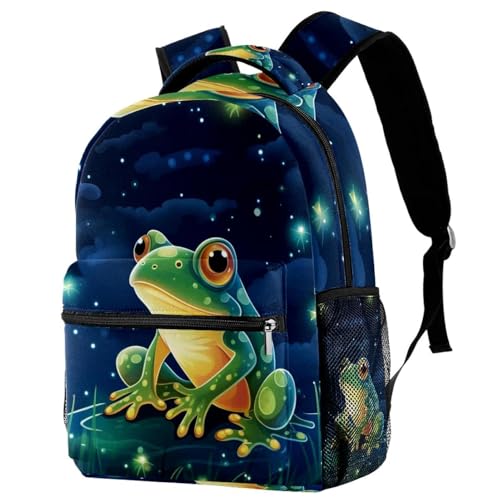 Sac à dos Frog pour l'école au motif étoilé avec grand compartiment