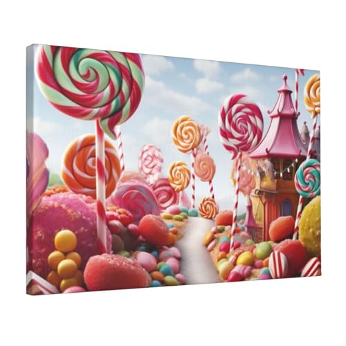 Toile de fond Sweet Candy décoration murale pour chambre coucher et salon