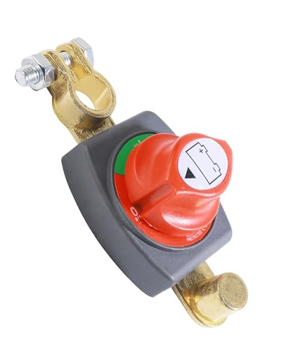 Flaconi Desconectador de Bateria Coche,Desconectador de Bateria,Corta Corriente Bateria 12v Coche,Desconector Bateria Coche,Adecuado para Coches,Motocicleta,Marino,Caravanas y Vehículos Todoterreno