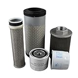 Meckparts Filter Kit RD158-42270 RD158-42280 HH164-32430 Compatible with Kubota Excavator KX040-4