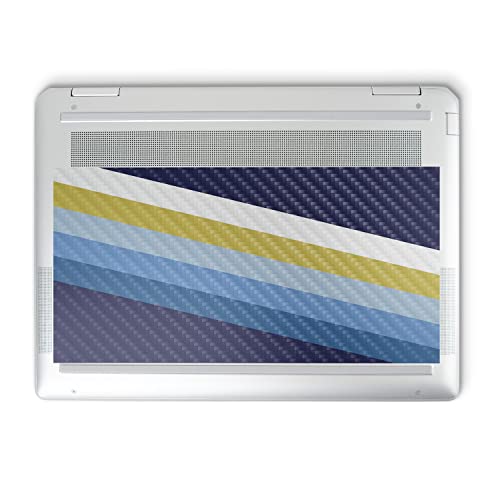 Image of MightySkins Carbon Fiber Skin Compatible with HP Spectre x360 14 inch (2022) Full Wrap Kit - Cool Stripes | Protective, Durable Textured Carbon Fiber Finish | Easy to Apply | Made in The USA