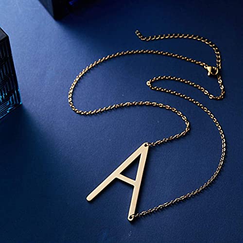 Image of Yellow Chimes Fashion Stainless Steel Gold Plated Initial Letter Pendant for Women and Girls