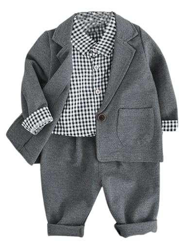 Costume deux pièces en tweed garçon pour cortège de mariage et grandes fêtes chic
