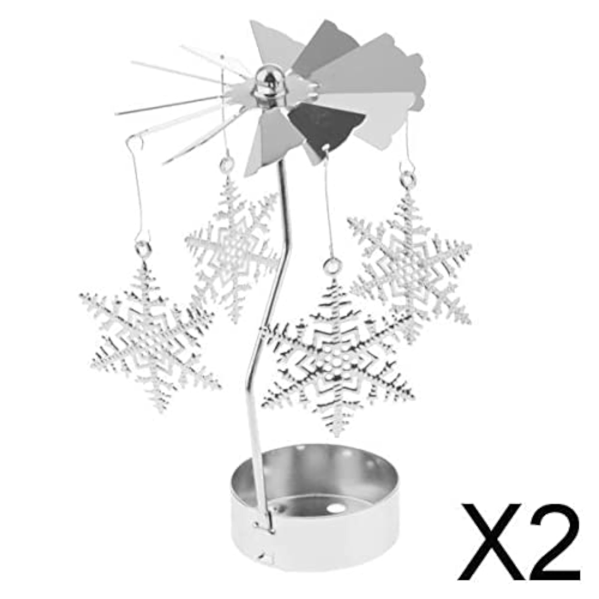 Christmas Decor Rotating Candle Tea Light Holder