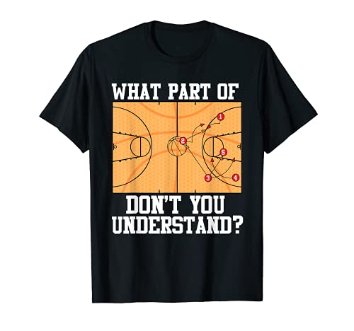 Funny Basketball Art For Men Women Basketball Coach Tactic T-Shirt