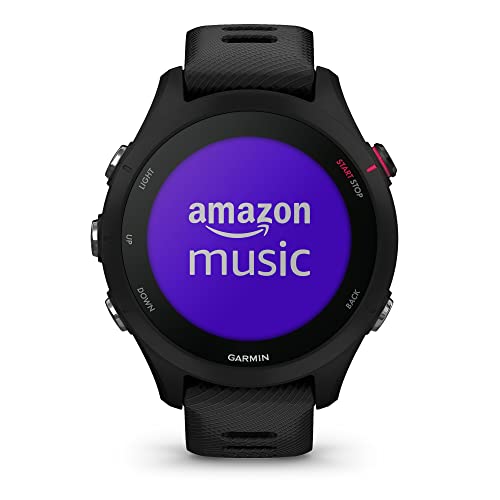 Image of Garmin Forerunner 255S Music, Smaller GPS Running Smartwatch with Music, Advanced Insights, Long-Lasting Battery, Black