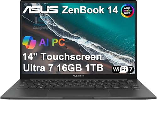 ASUS Zenbook 14 OLED ^b`XN[ AI PC m[gp\RA14C` FHD+AIntel Ultra 7 255HA16GB DDR5A1TB SSDA16RA(> i9-13900H)AobNCgA2x Thunderb
